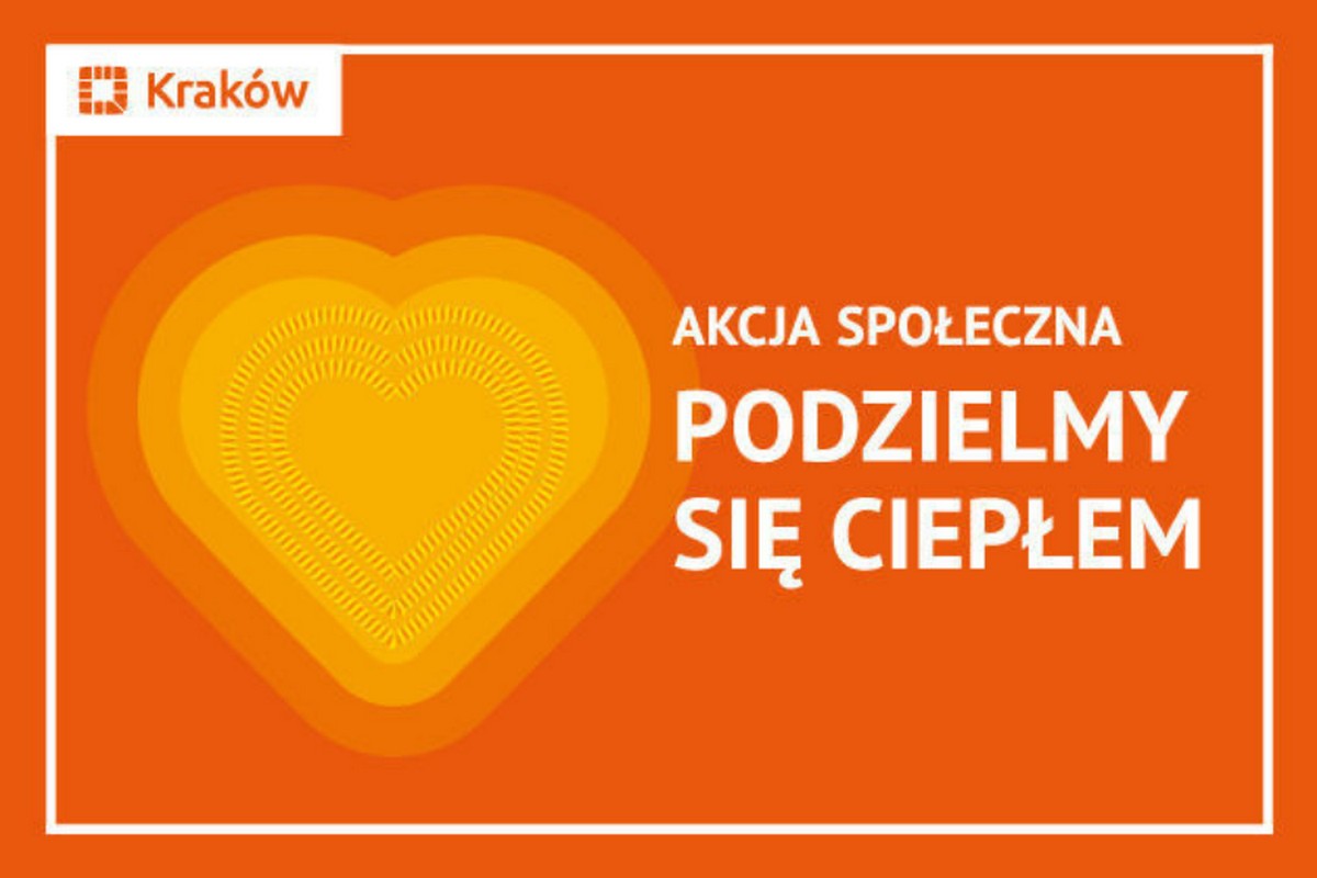 Baner akcji społecznej „Podzielmy się ciepłem”