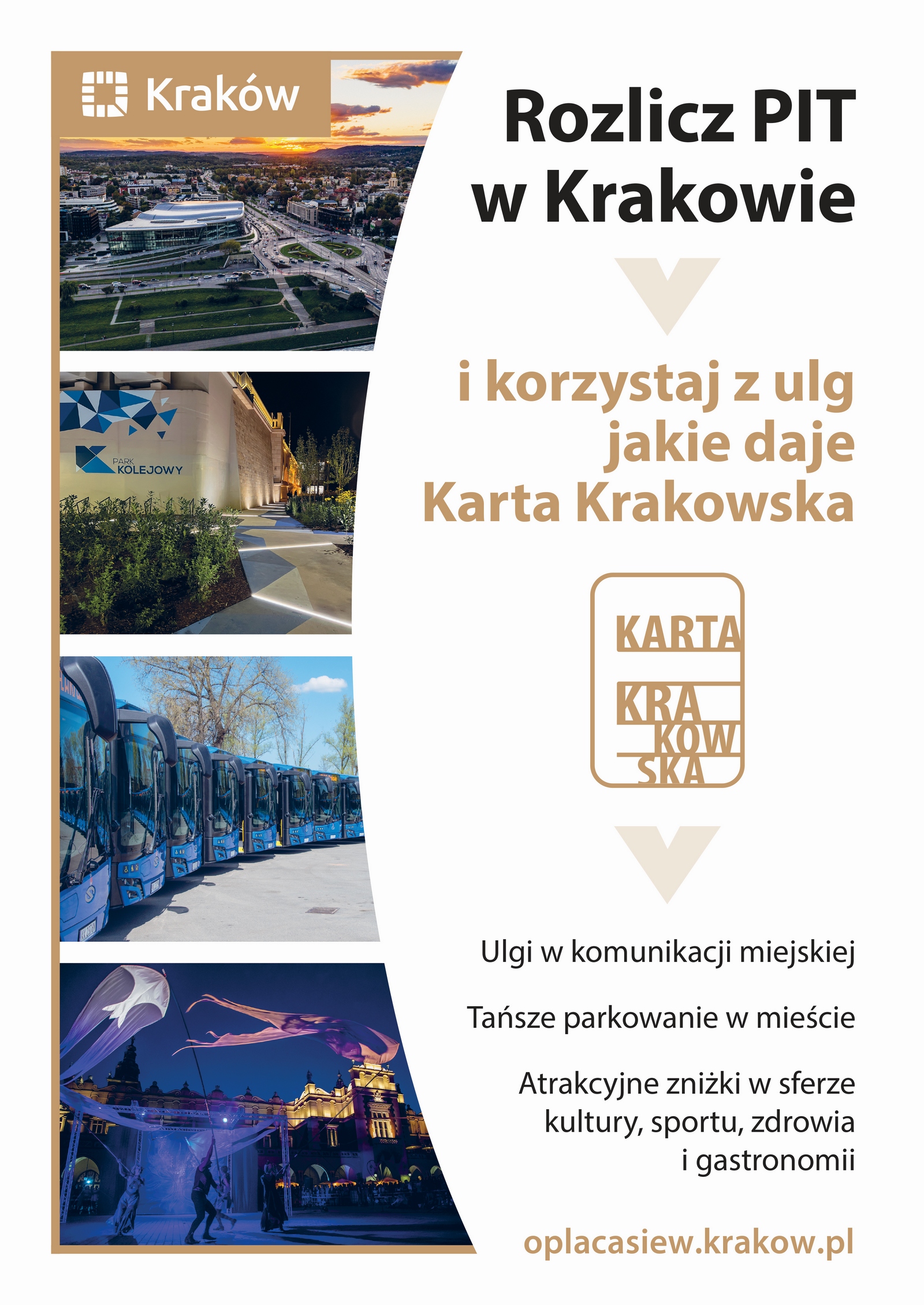 Plakat: Rozlicz PIT w Krakowie