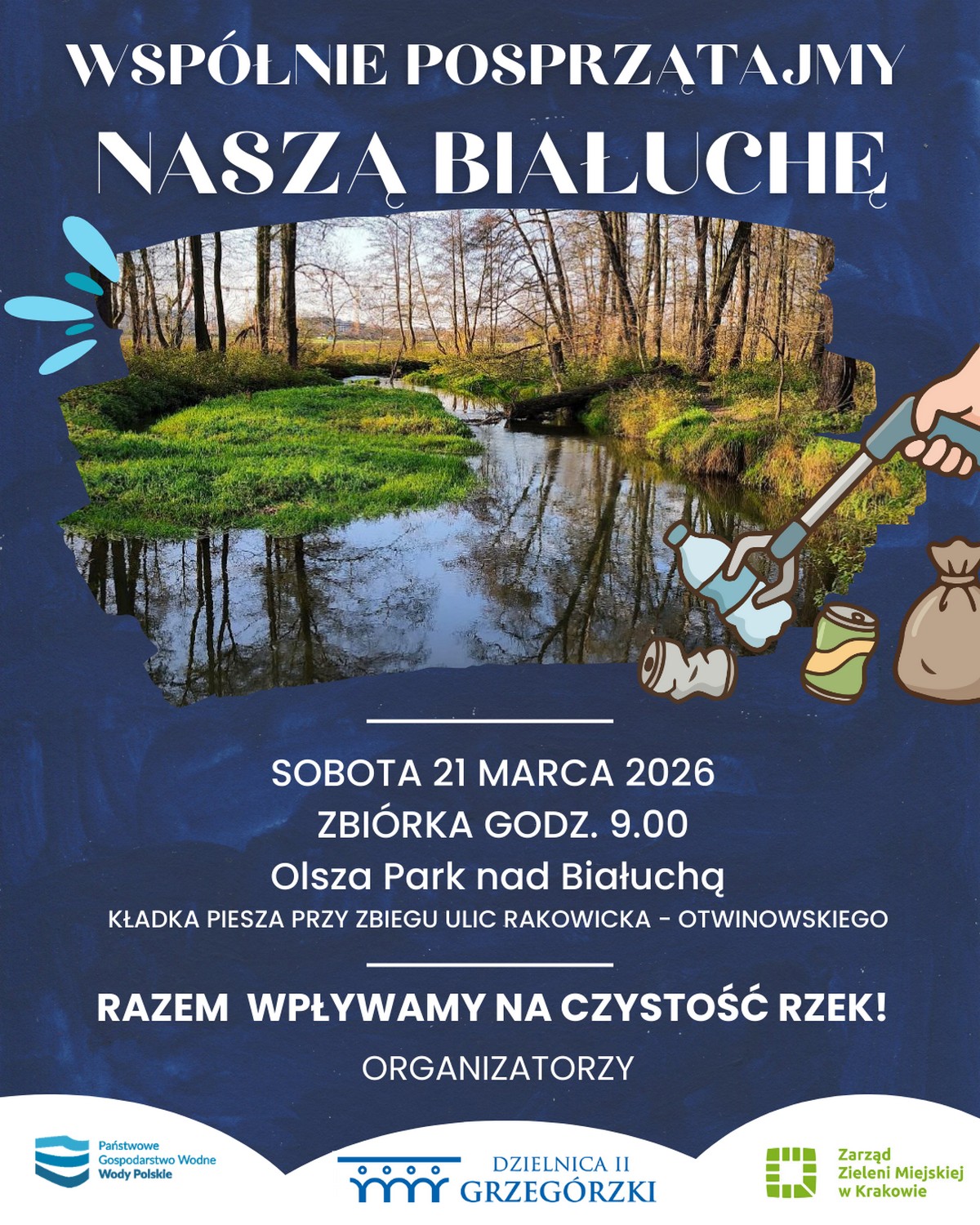 Baner: Razem wpływamy na czystość Białuchy!