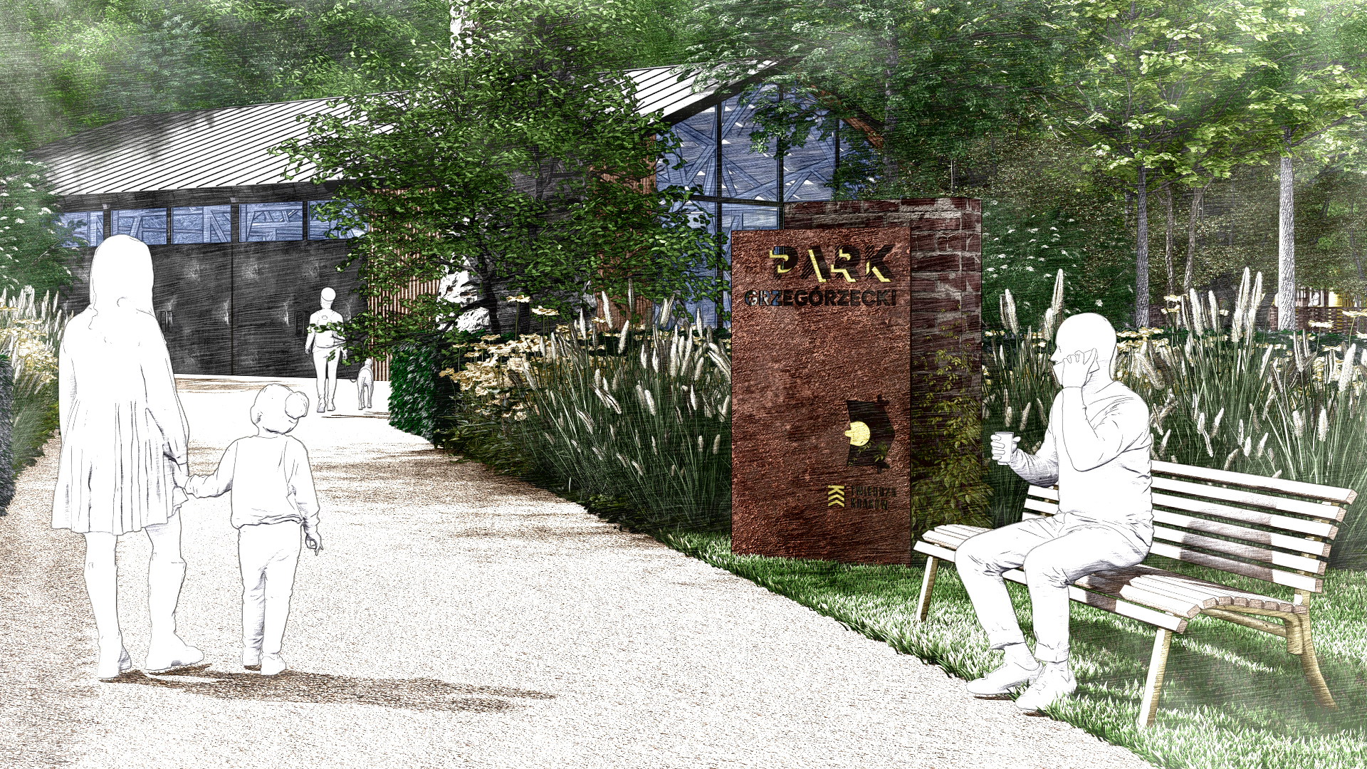 Projekt Parku Grzegórzeckiego