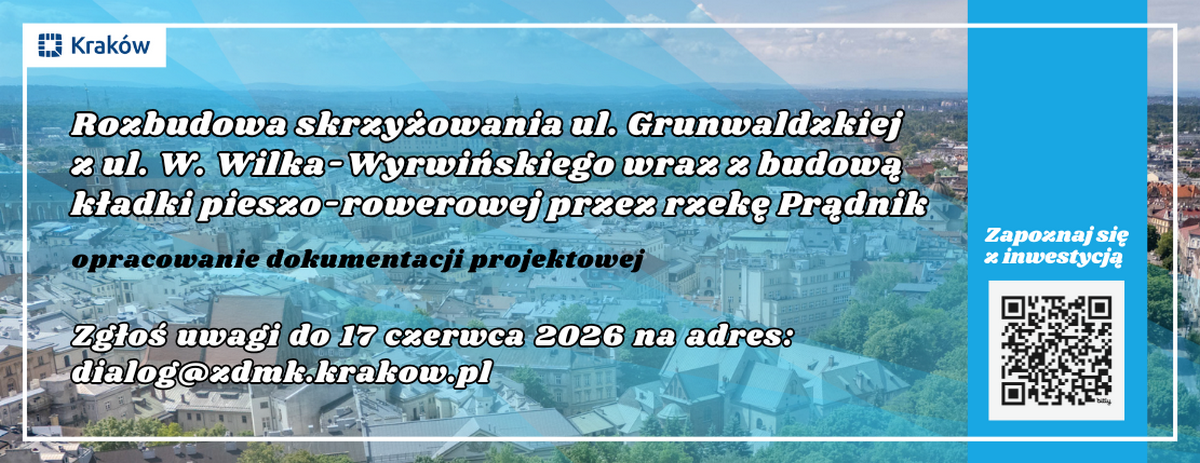 Baner: Kładka nad rzeką Prądnik