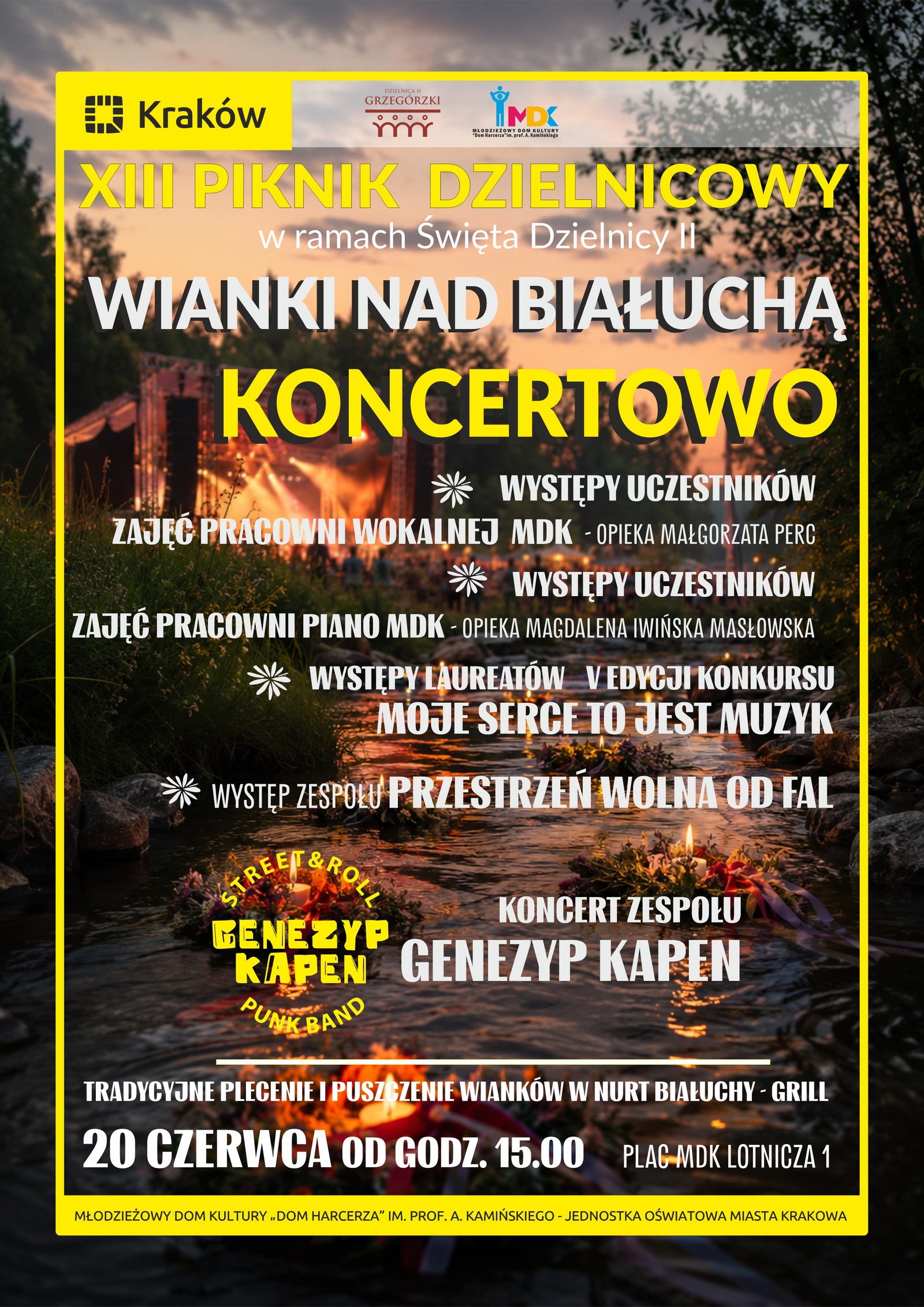 Plakat: XII Piknik Dzielnicowy w ramach Święta Dzielnicy II